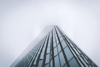 Pictures of Madrid Architecture in the Fog