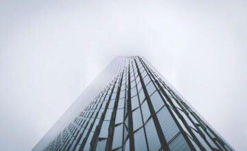 Pictures of Madrid Architecture in the Fog